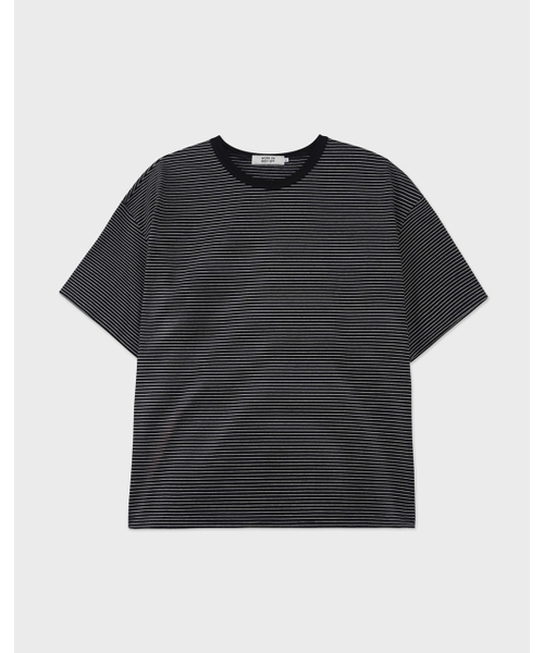 WORK ON BODY OFF（ワークオンボディオフ）の「マレコットンラウンドネック半袖Tシャツ[ブラックホワイト]（Tシャツ/カットソー・メンズ・ブラック×ホワイト・MEDIUM/LARGE/X-LARGE）」の8枚目の写真
