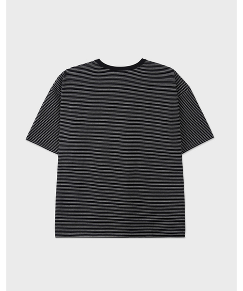 WORK ON BODY OFF（ワークオンボディオフ）の「マレコットンラウンドネック半袖Tシャツ[ブラックホワイト]（Tシャツ/カットソー・メンズ・ブラック×ホワイト・MEDIUM/LARGE/X-LARGE）」の9枚目の写真