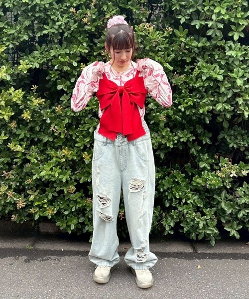Candy Stripper(キャンディストリッパー)の「PANTIE LIKE SAGGING DENIM パンツ(デニムパンツ・レディース・ライトインディゴブルー/ブルー系その他・FREE)」の5枚目の写真