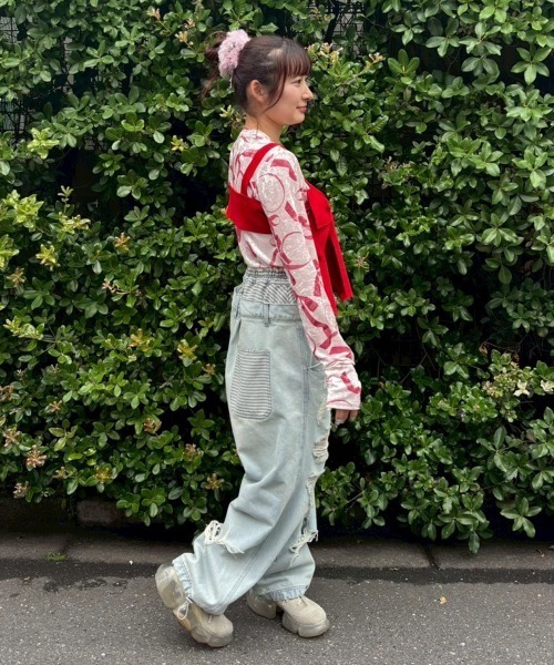 Candy Stripper(キャンディストリッパー)の「PANTIE LIKE SAGGING DENIM パンツ(デニムパンツ・レディース・ライトインディゴブルー/ブルー系その他・FREE)」の6枚目の写真
