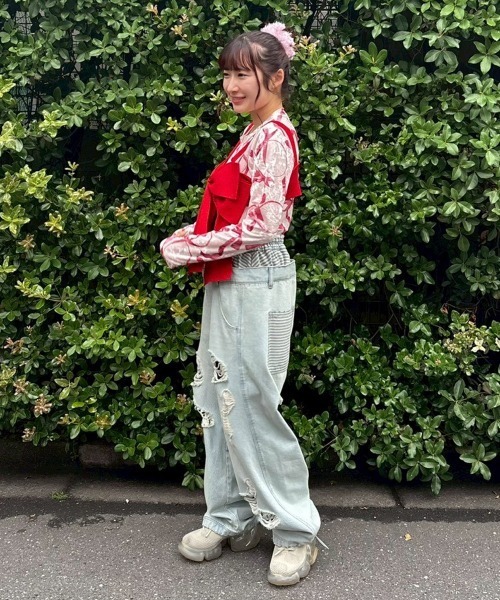 Candy Stripper(キャンディストリッパー)の「PANTIE LIKE SAGGING DENIM パンツ(デニムパンツ・レディース・ライトインディゴブルー/ブルー系その他・FREE)」の7枚目の写真