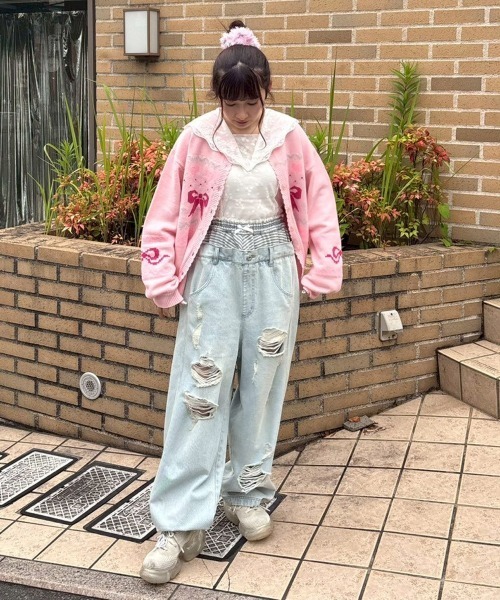 Candy Stripper(キャンディストリッパー)の「PANTIE LIKE SAGGING DENIM パンツ(デニムパンツ・レディース・ライトインディゴブルー/ブルー系その他・FREE)」の10枚目の写真