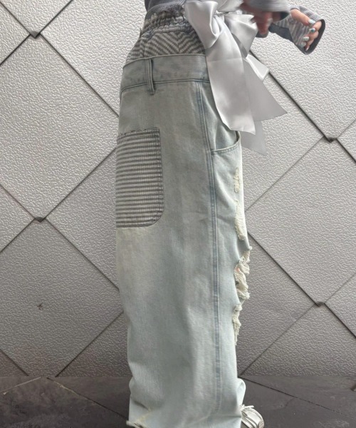 Candy Stripper(キャンディストリッパー)の「PANTIE LIKE SAGGING DENIM パンツ(デニムパンツ・レディース・ライトインディゴブルー/ブルー系その他・FREE)」の20枚目の写真