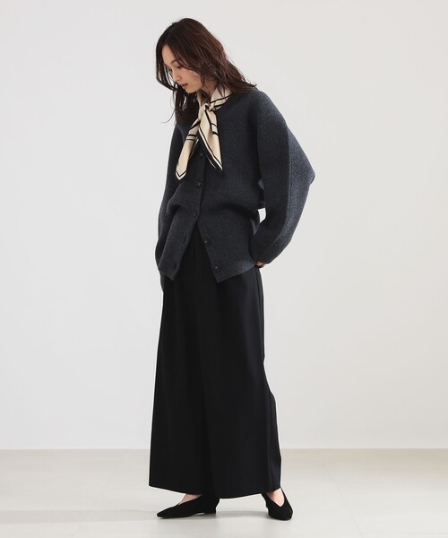 Demi-Luxe BEAMS(デミルクス ビームス)の「ウール Vネック ニットブルゾン(ブルゾン・レディース・ブラウン系その他4/チャコールグレー・ONE SIZE)」の12枚目の写真