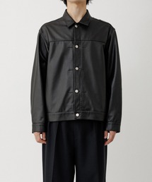 ADAM ET ROPE'（アダムエロペ）の「レザートラックジャケット   ADAM ET ROPE' JEANS（ブルゾン）」