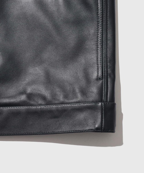 ADAM ET ROPE'（アダムエロペ）の「レザートラックジャケット / ADAM ET ROPE' JEANS（ブルゾン・メンズ・ネイビー・M/L）」の12枚目の写真