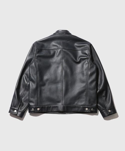 ADAM ET ROPE'（アダムエロペ）の「レザートラックジャケット / ADAM ET ROPE' JEANS（ブルゾン・メンズ・ネイビー・M/L）」の16枚目の写真