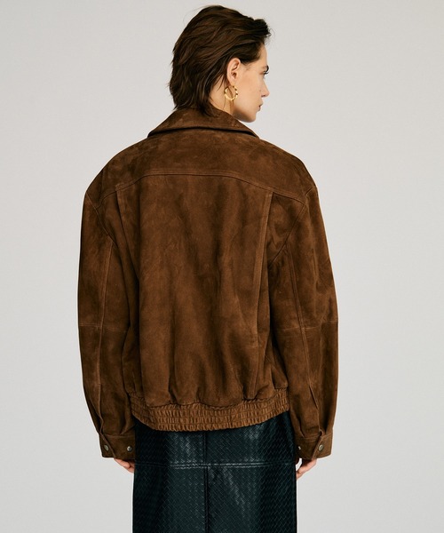PRANK PROJECT(プランクプロジェクト)の「【2026Autumn Pre-Order】タックポケットハイネックスエードブルゾン / Tuck Pocket High-Neck Suede Blouson(ブルゾン・レディース・ブラウン・FREE)」の11枚目の写真