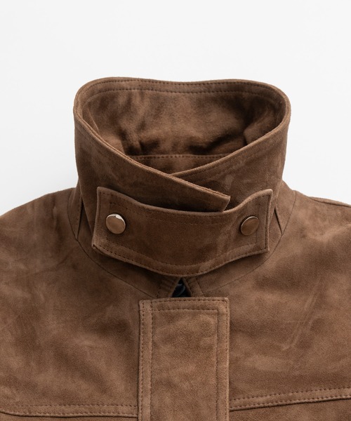 PRANK PROJECT(プランクプロジェクト)の「【2026Autumn Pre-Order】タックポケットハイネックスエードブルゾン / Tuck Pocket High-Neck Suede Blouson(ブルゾン・レディース・ブラウン・FREE)」の16枚目の写真