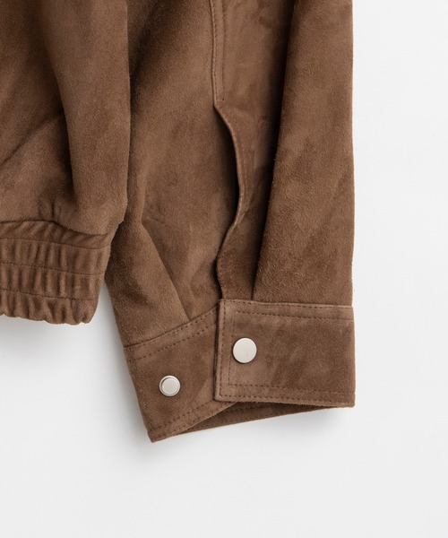 PRANK PROJECT(プランクプロジェクト)の「【2026Autumn Pre-Order】タックポケットハイネックスエードブルゾン / Tuck Pocket High-Neck Suede Blouson(ブルゾン・レディース・ブラウン・FREE)」の20枚目の写真