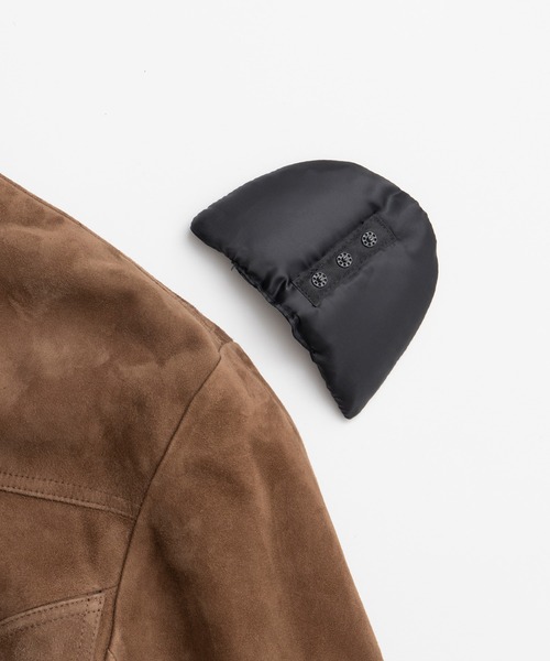 PRANK PROJECT(プランクプロジェクト)の「【2026Autumn Pre-Order】タックポケットハイネックスエードブルゾン / Tuck Pocket High-Neck Suede Blouson(ブルゾン・レディース・ブラウン・FREE)」の17枚目の写真