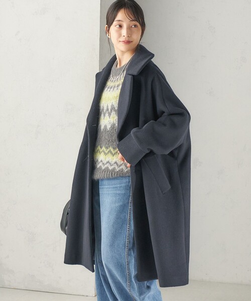 TICCA（ティッカ）の「【一部SHIPS別注】TICCA: テントコート 26AW（ピーコート・レディース・ネイビー/ブラウン/グレー・ONE SIZE）」の4枚目の写真