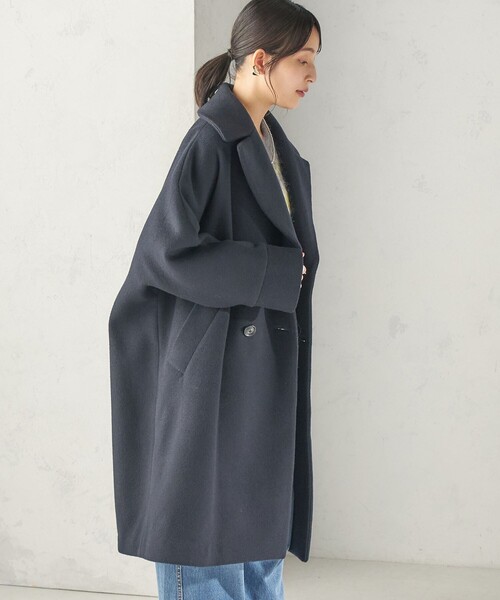 TICCA（ティッカ）の「【一部SHIPS別注】TICCA: テントコート 26AW（ピーコート・レディース・ネイビー/ブラウン/グレー・ONE SIZE）」の6枚目の写真