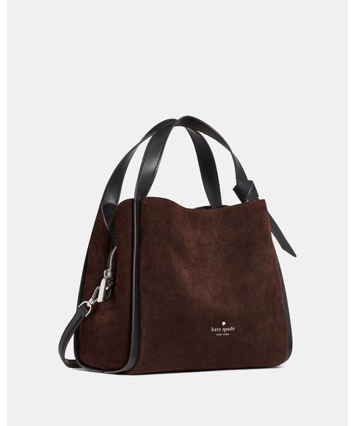 kate spade new york(ケイトスペード ニューヨーク)の「ノット スエード コンバーチブル キャリーオール(ショルダーバッグ・レディース・ブラウン・ONESIZE)」の2枚目の写真