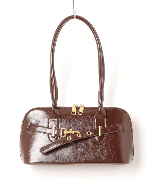 Burner(バーナー)の「【Leathen Leather(レーセンレザー)】ショルダーバッグ lea-bag-7-30【RBTS】(ショルダーバッグ・レディース・ブラウン/ブラック・FREE)」の1枚目の写真