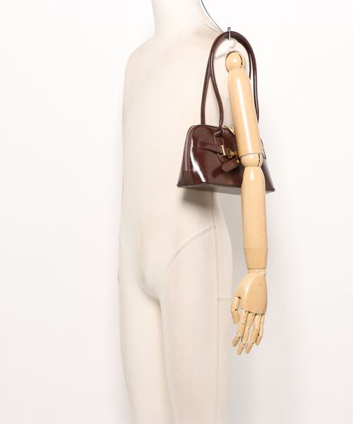 Burner(バーナー)の「【Leathen Leather(レーセンレザー)】ショルダーバッグ lea-bag-7-30【RBTS】(ショルダーバッグ・レディース・ブラウン/ブラック・FREE)」の6枚目の写真