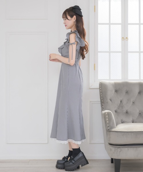 couture BY ROJITA(クチュールバイロジータ)の「肩フリルチェックワンピース(ワンピース・レディース・その他/マルチ/ピンク系その他・FREE)」の22枚目の写真