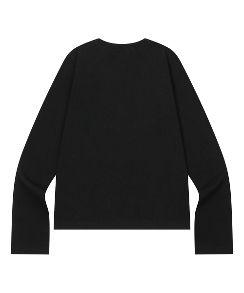 MUCENT(ムセント)の「エッセンシャルレタリングロングスリーブTシャツ(2カラー)(Tシャツ/カットソー・レディース・ブラック・FREE)」の6枚目の写真