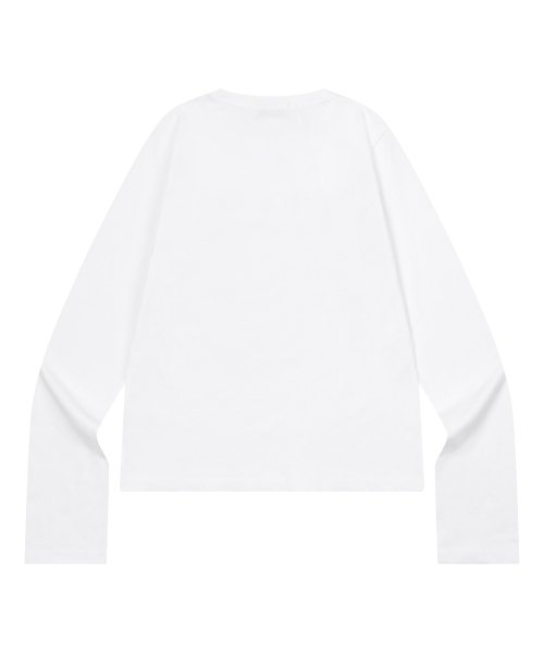 MUCENT(ムセント)の「エッセンシャルレタリングロングスリーブTシャツ(2カラー)(Tシャツ/カットソー・レディース・ブラック・FREE)」の2枚目の写真