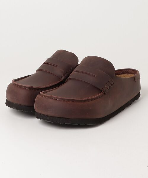 BIRKENSTOCK(ビルケンシュトック)の「【公式】ビルケンシュトック Naples Wrapped/ネープルズ ラップ オイルドナチュラルレザー(サンダル・レディース・ブラウン・25cm【レギュラー幅】)」の1枚目の写真