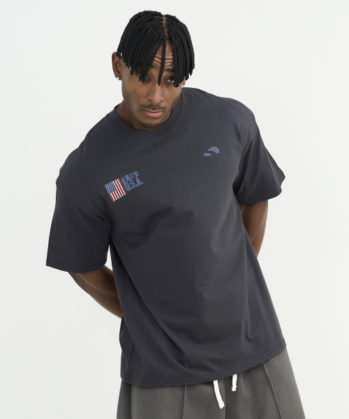 TURTLEBACK(タートルバック)の「USAヴィンテージ ハードステッチ オーバーサイズ 半袖Tシャツ_3color(Tシャツ/カットソー・メンズ・ベージュ/ホワイト/チャコール・LARGE/X-LARGE/XX-LARGE/MEDIUM)」の9枚目の写真