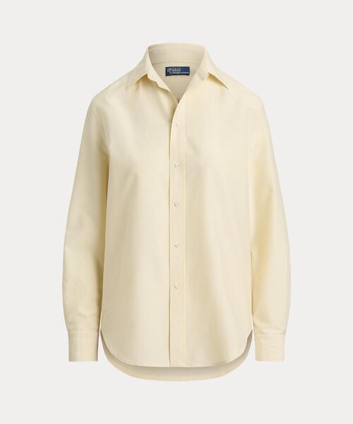 POLO RALPH LAUREN(ポロ ラルフ ローレン)の「リラックス フィット コットンシルク シャツ(シャツ/ブラウス・レディース・ナチュラル・M/S/XS/L)」の4枚目の写真