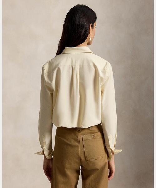 POLO RALPH LAUREN(ポロ ラルフ ローレン)の「リラックス フィット コットンシルク シャツ(シャツ/ブラウス・レディース・ナチュラル・M/S/XS/L)」の6枚目の写真
