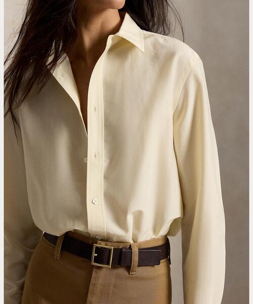 POLO RALPH LAUREN(ポロ ラルフ ローレン)の「リラックス フィット コットンシルク シャツ(シャツ/ブラウス・レディース・ナチュラル・M/S/XS/L)」の7枚目の写真
