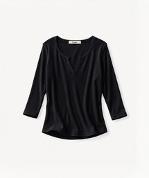 CANAL JEAN | El mar　リブスキッパー7分袖Tシャツ(Tシャツ/カットソー)