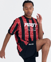 ドリフトストライプメッシュTシャツ AM1233 RD
