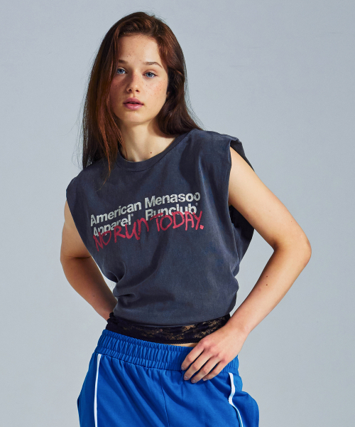 MENASOO(ミナス)の「MNS x American apparel Today Sleeveless (over-fit)_Charcoal(Tシャツ/カットソー・レディース・チャコール・SMALL/MEDIUM)」の11枚目の写真