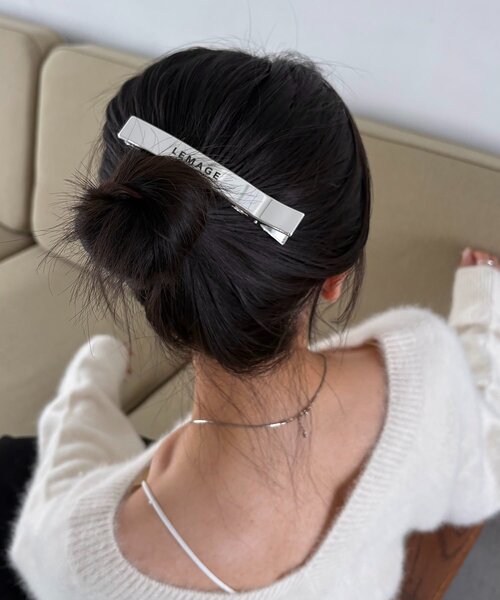 CAPRICIEUX LE'MAGE(カプリシューレマージュ)の「LEMAGEヘアクリップ(バレッタ/ヘアクリップ・レディース・シルバー/ゴールド・FREE)」の4枚目の写真