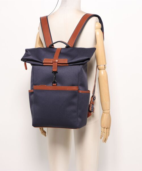 COLE HAAN(コールハーン)の「ジャドソン ブラッシュド ツイル バックパック mens(バックパック/リュック・メンズ・ネイビー・OSFA)」の9枚目の写真