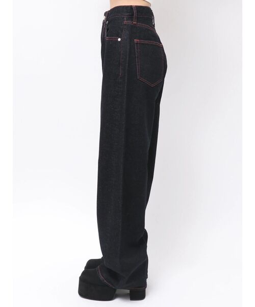 EMODA(エモダ)の「ミニマルワイドジーンズ(デニムパンツ・レディース・ライトブルー/インディゴブルー・SMALL/MEDIUM)」の13枚目の写真
