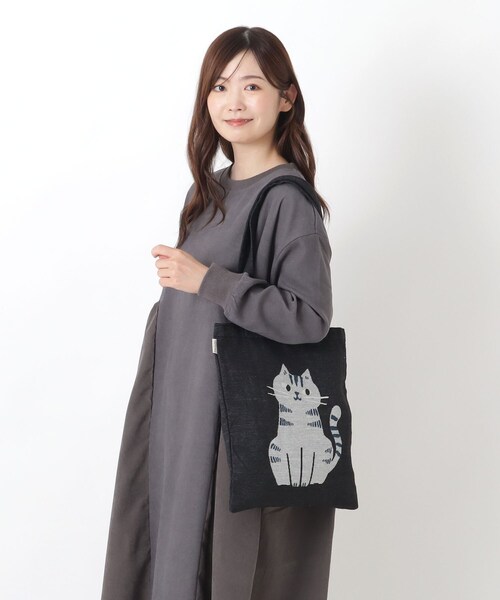 one'sterrace(ワンズテラス)の「【A4可】fikalycka ジャカードトート(トートバッグ・レディース・ブラック系8/ベージュ系8/ブルー系その他7・99)」の7枚目の写真