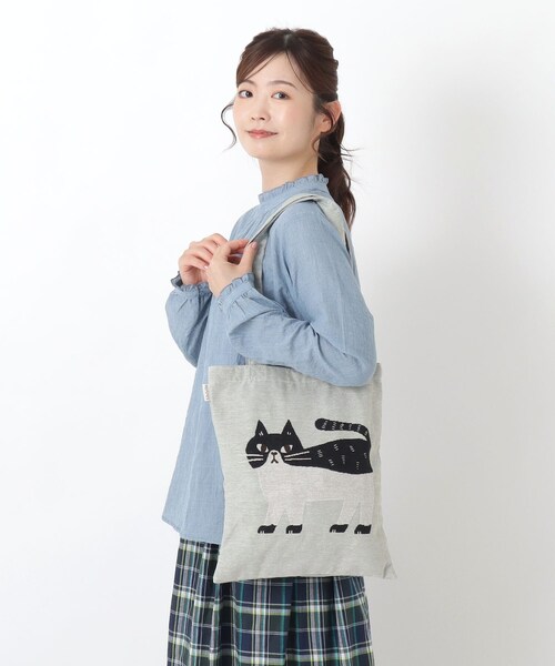 one'sterrace(ワンズテラス)の「【A4可】fikalycka ジャカードトート(トートバッグ・レディース・ブラック系8/ベージュ系8/ブルー系その他7・99)」の9枚目の写真
