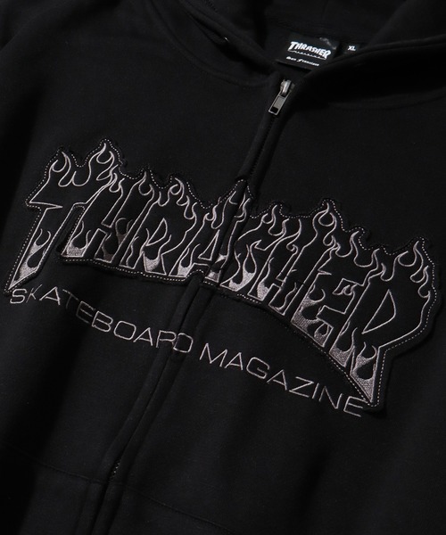 THRASHER(スラッシャー)の「【THRASHER/スラッシャー】裏起毛 ロゴデザイン ジップアップパーカー(パーカー・メンズ・グレー系その他/グレー/ブラック系2/ブラック系1/ピンク/カーキ/ブラック系3・XL/L/M/FREE)」の16枚目の写真