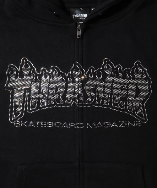 THRASHER(スラッシャー)の「【THRASHER/スラッシャー】裏起毛 ロゴデザイン ジップアップパーカー(パーカー・メンズ・グレー系その他/グレー/ブラック系2/ブラック系1/ピンク/カーキ/ブラック系3・XL/L/M/FREE)」の12枚目の写真