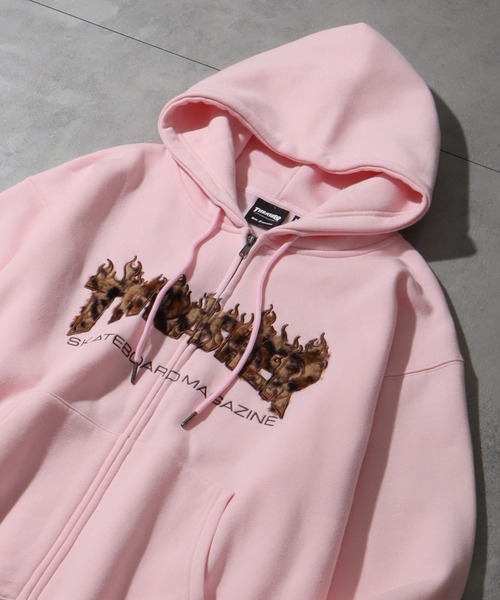 THRASHER(スラッシャー)の「【THRASHER/スラッシャー】裏起毛 ロゴデザイン ジップアップパーカー(パーカー・メンズ・グレー系その他/グレー/ブラック系2/ブラック系1/ピンク/カーキ/ブラック系3・XL/L/M/FREE)」の22枚目の写真