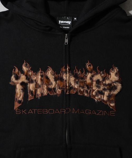 THRASHER(スラッシャー)の「【THRASHER/スラッシャー】裏起毛 ロゴデザイン ジップアップパーカー(パーカー・メンズ・グレー系その他/グレー/ブラック系2/ブラック系1/ピンク/カーキ/ブラック系3・XL/L/M/FREE)」の10枚目の写真