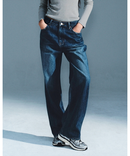 BLUEBRICK(ブルーブリック)の「Liberty denim (dark blue)(デニムパンツ・レディース・その他・L-Short/M-Long/L-Long/S-Long)」の1枚目の写真