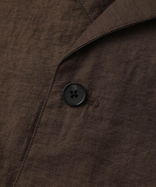 le cercle ADAM ET ROPE'(ルセルクルアダムエロペ)の「ウールブレンドシャツブルゾン/セットアップ対応(ブルゾン・メンズ・ダークブラウン/ブラック・L/M/LL)」の6枚目の写真