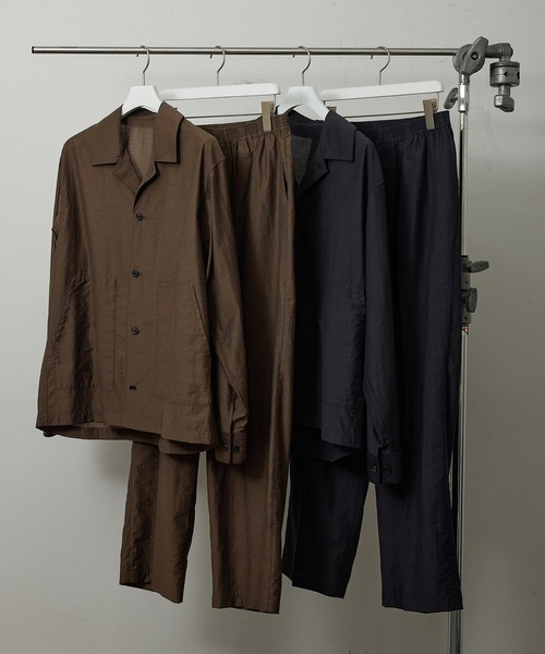 le cercle ADAM ET ROPE'(ルセルクルアダムエロペ)の「ウールブレンドシャツブルゾン/セットアップ対応(ブルゾン・メンズ・ダークブラウン/ブラック・L/M/LL)」の15枚目の写真