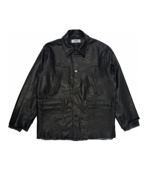 DAIRIKU(ダイリク)の「DAIRIKU / ダイリク Shinig Collar Leather Jacket(ライダースジャケット・メンズ・ブラック・LARGE/MEDIUM)」の1枚目の写真