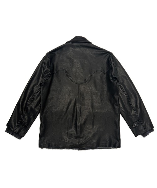 DAIRIKU(ダイリク)の「DAIRIKU / ダイリク Shinig Collar Leather Jacket(ライダースジャケット・メンズ・ブラック・LARGE/MEDIUM)」の2枚目の写真