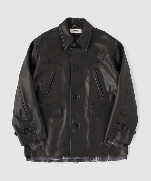 DAIRIKU(ダイリク)の「DAIRIKU / ダイリク Shinig Collar Leather Jacket(ライダースジャケット・メンズ・ブラック・LARGE/MEDIUM)」の5枚目の写真