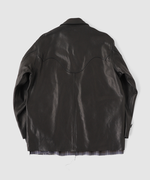 DAIRIKU(ダイリク)の「DAIRIKU / ダイリク Shinig Collar Leather Jacket(ライダースジャケット・メンズ・ブラック・LARGE/MEDIUM)」の6枚目の写真