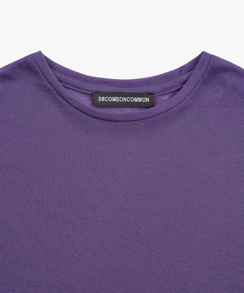 38COMEONCOMMON(38カモンコモン)の「シアータッチ ロングスリーブ(パープル)(Tシャツ/カットソー・レディース・その他・FREE)」の2枚目の写真
