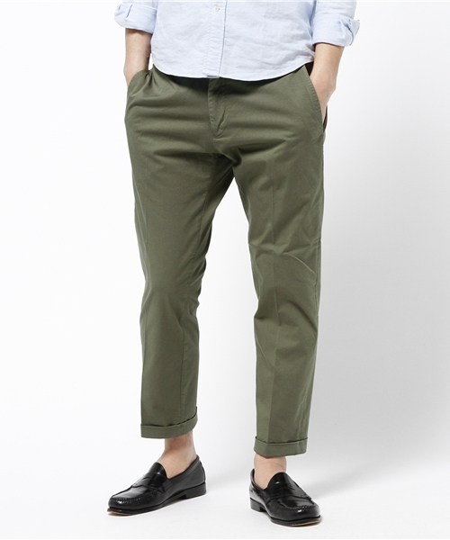 lideal（リデアル）の「【lideal】 ストレッチチノクロップドパンツ　-Pure-（その他パンツ・メンズ・オフホワイト/ネイビー/カーキ/ベージュ・LARGE/SMALL/MEDIUM）」の3枚目の写真