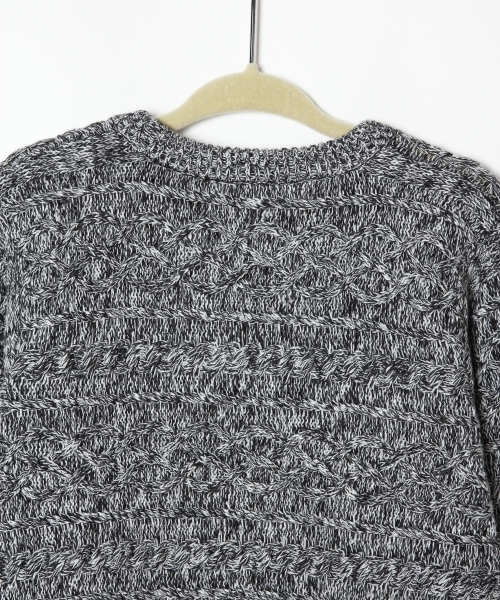 GLOBAL WORK（グローバルワーク）の「【キッズ】アラエルケーブルニットプルオーバー長袖/727332 （Tシャツ/カットソー・キッズ・ホワイト/ブラック/カーキ/ネイビー/グレー/ブルー・X-LARGE/SMALL/LARGE/MEDIUM）」の11枚目の写真
